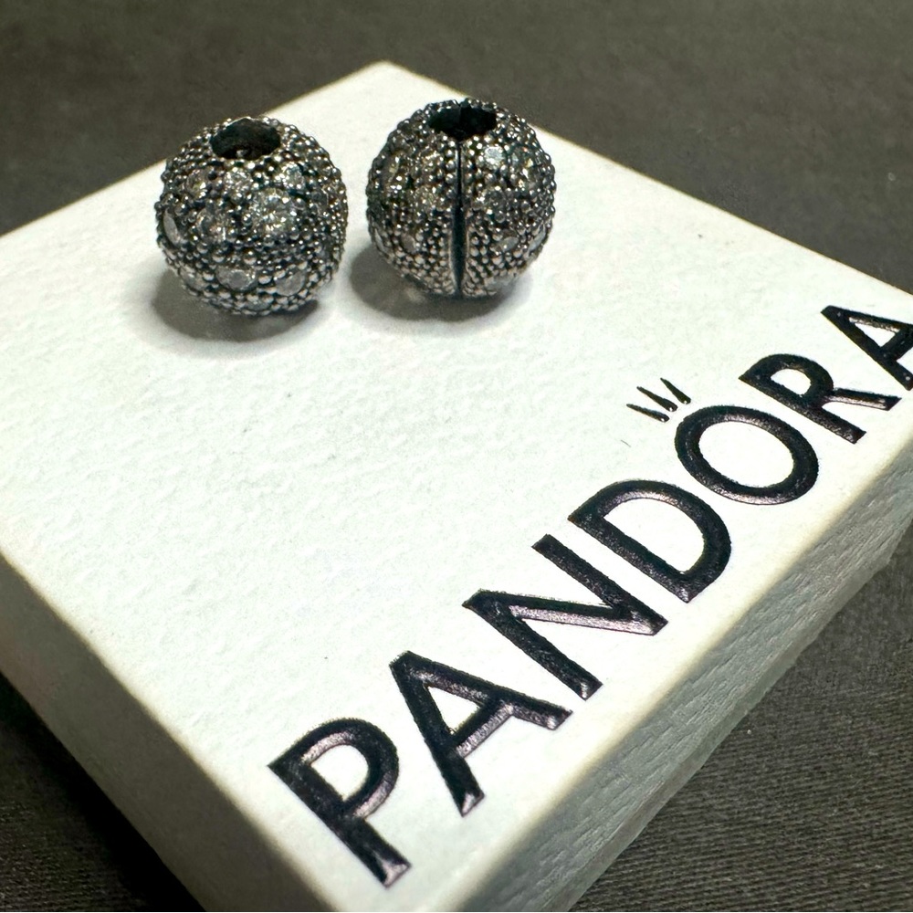 Authentic Pandora Clip Charms with CZ